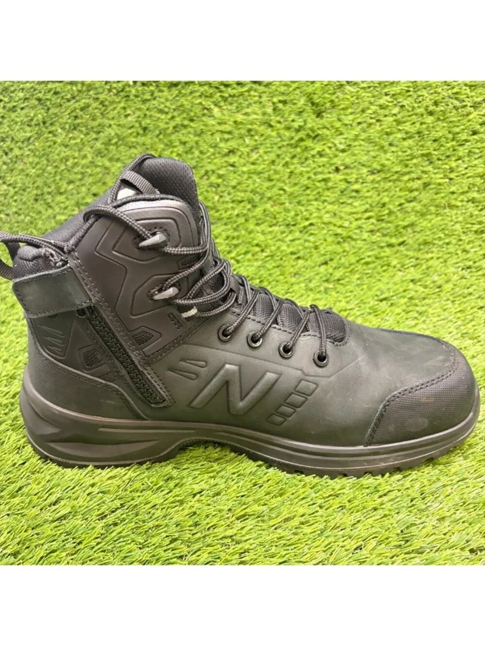 New Balance Calibre Mens Size 12EE Black Leather Composite Toe Safety Work Boots